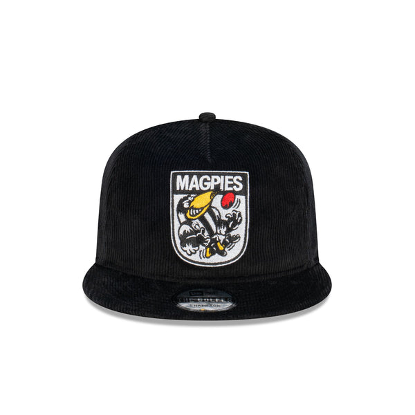 Collingwood Magpies Mascot Corduroy The Golfer Snapback Hat
