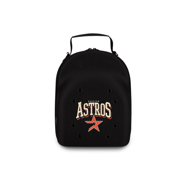 Houston Astros Old School Script Black 6 Pack Cap Carrier