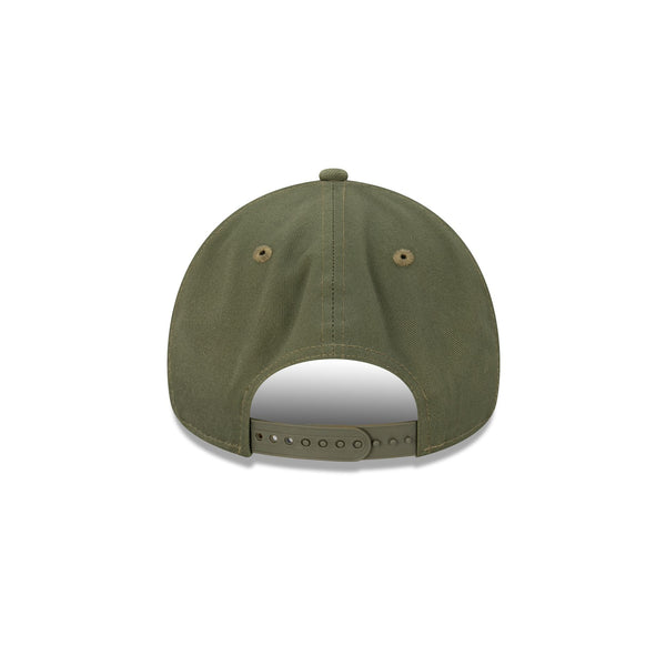 New Era Essentials Blank Olive 9FORTY A-Frame Snapback