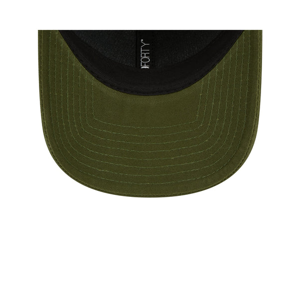New Era Essentials Blank Olive Green 9FORTY Cloth Strap