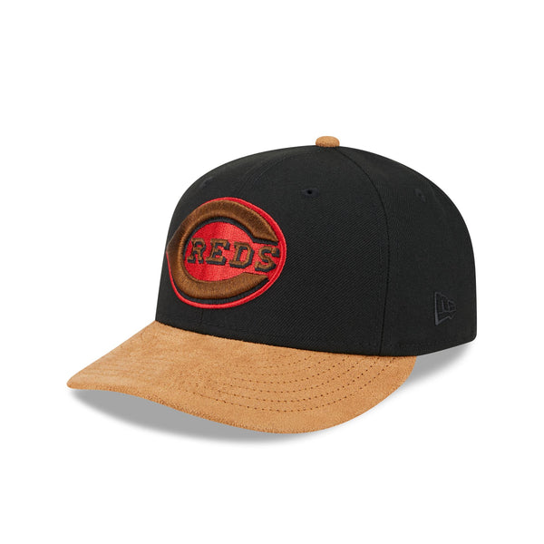 Cincinnati Reds Suede Visor Low Profile 59FIFTY Fitted