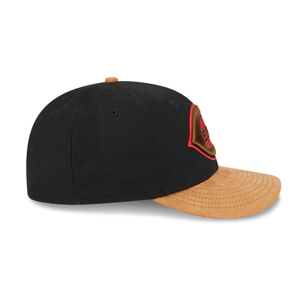 Cincinnati Reds Suede Visor Low Profile 59FIFTY Fitted