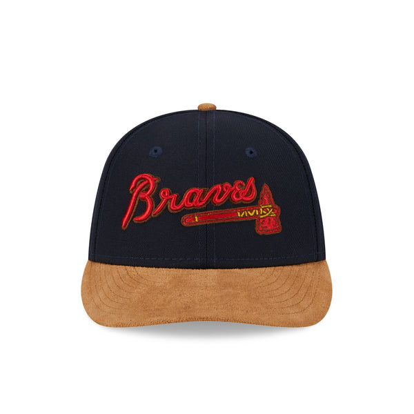 Atlanta Braves Suede Visor Low Profile 59FIFTY Fitted