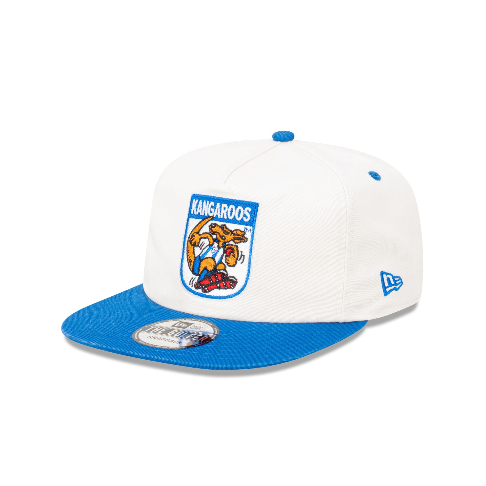 North Melbourne Kangaroos Two Tone Retro The Golfer Snapback Hat