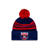 Melbourne Demons Heritage Stripe Beanie with Pom