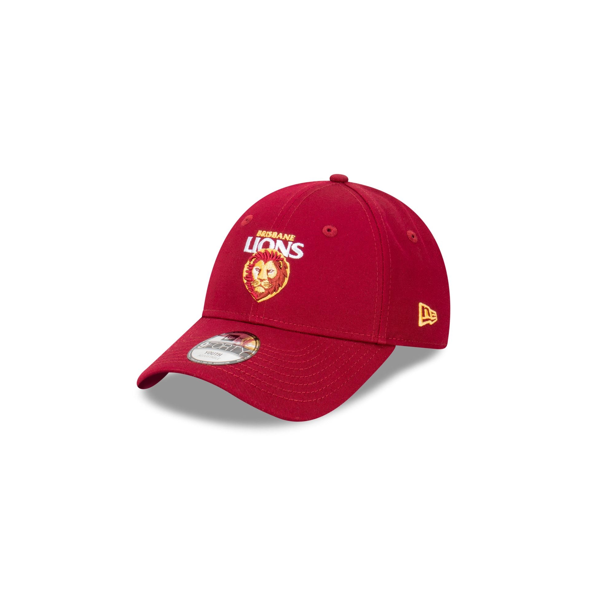 Brisbane Lions Supporter 2024 9FORTY Youth Cloth Strap Hat New