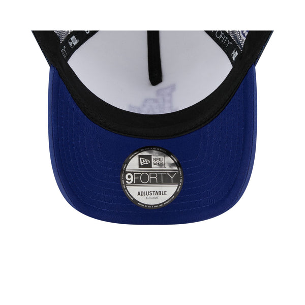 Los Angeles Dodgers Checkered Flag 9FORTY A-Frame Snapback Trucker