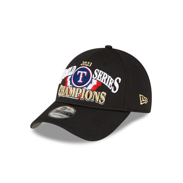 Texas Rangers World Series Champs 2023 Black 9FORTY Snapback Hat