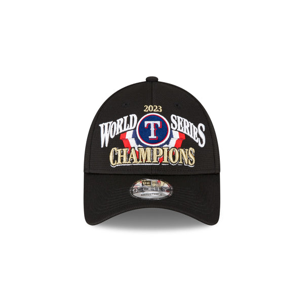 Texas Rangers World Series Champs 2023 Black 9FORTY Snapback Hat