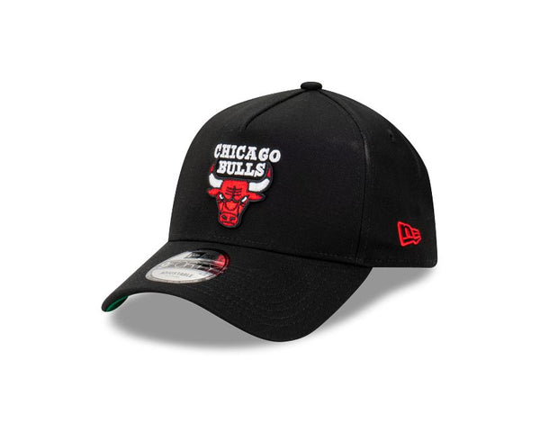 Chicago Bulls Side Script Black 9FORTY A-Frame Snapback
