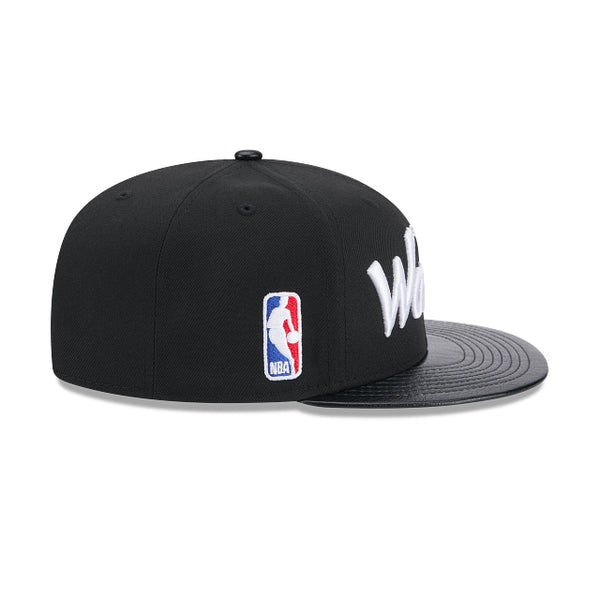 Golden State Warriors Faux Leather Visor 9FIFTY Snapback