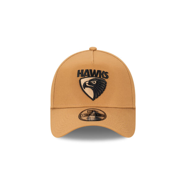 Hawthorn Hawks Wheat Black 9FORTY A-Frame Snapback