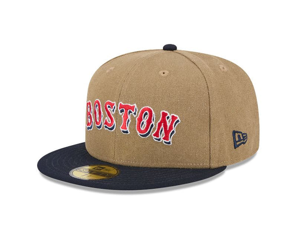 Boston Red Sox Canvas Tan 59FIFTY Fitted
