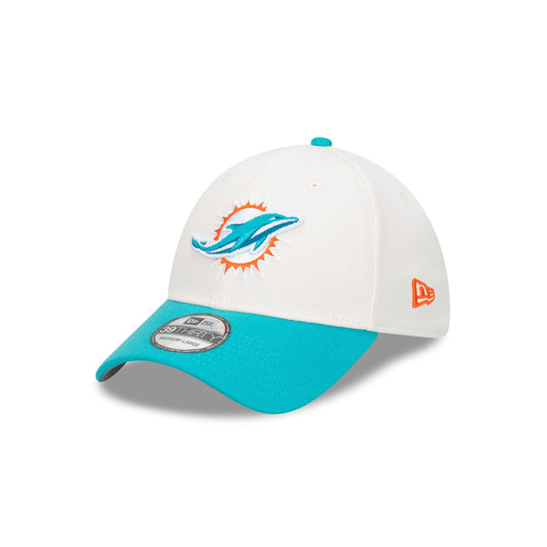 Miami Dolphins Chrome Two-Tone 39THIRTY Fitted