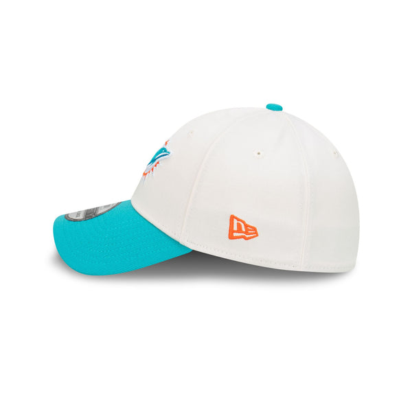 Miami Dolphins Chrome Two-Tone 39THIRTY Fitted