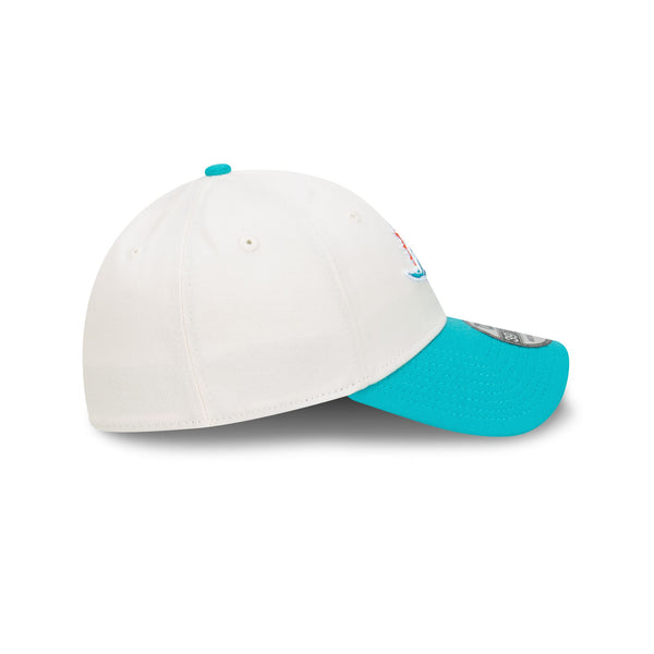 Miami Dolphins Chrome Two-Tone 39THIRTY Fitted