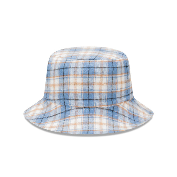 New Era Denim Plaid Reversible Bucket