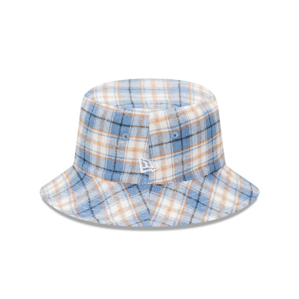 New Era Denim Plaid Reversible Bucket