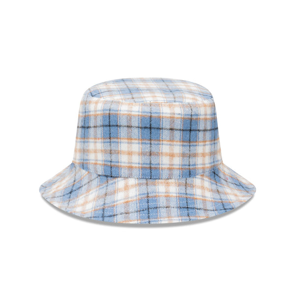 New Era Denim Plaid Reversible Bucket