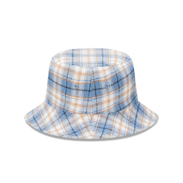 New Era Denim Plaid Reversible Bucket