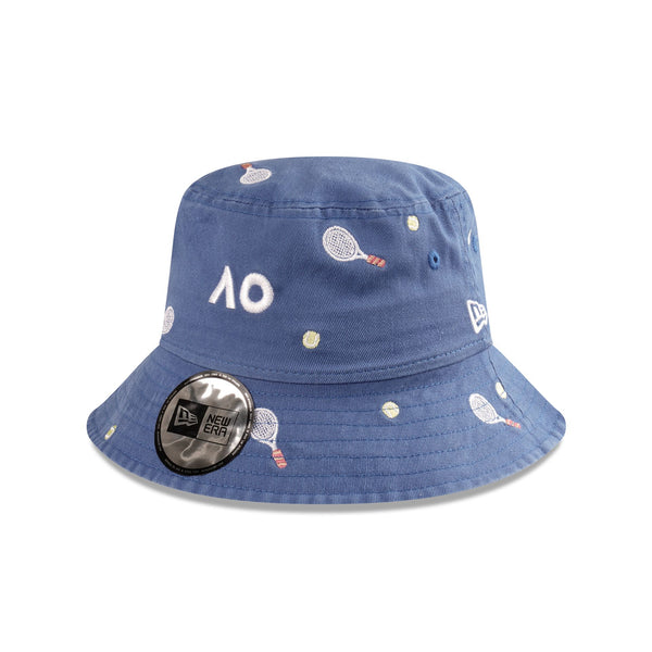 Australian Open '25 Embroidered Indigo Kids Bucket