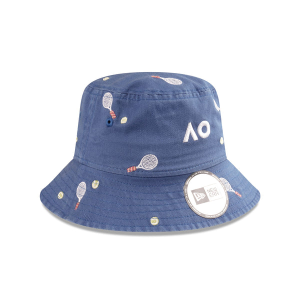 Australian Open '25 Embroidered Indigo Kids Bucket