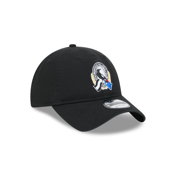 Collingwood Magpies AFL Supporter Retro Washed 9TWENTY Cloth Strap