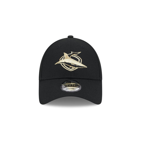 Cronulla-Sutherland Sharks NRL Supporter Black Gold 9FORTY Snapback