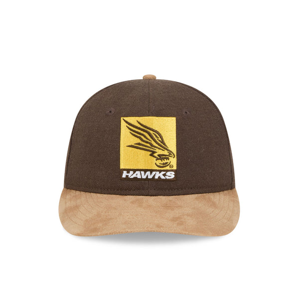 Hawthorn Hawks AFL Supporter Contrast Suede 9FIFTY Retro Crown
