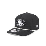 San Francisco 49ers Black/White Rope 19TWENTY Snapback