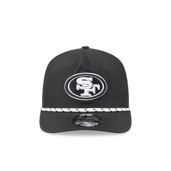 San Francisco 49ers Black/White Rope 19TWENTY Snapback