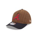 Atlanta Braves Three Looms Wool Pinstripe 9TWENTY A-Frameâ„¢ Adjustable