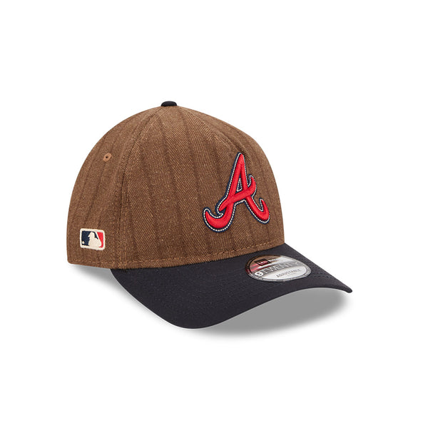 Atlanta Braves Three Looms Wool Pinstripe 9TWENTY A-Frame™ Adjustable