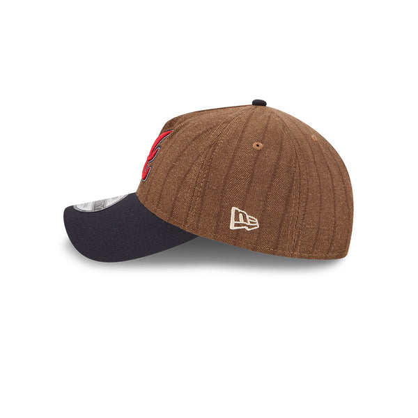 Atlanta Braves Three Looms Wool Pinstripe 9TWENTY A-Frame™ Adjustable