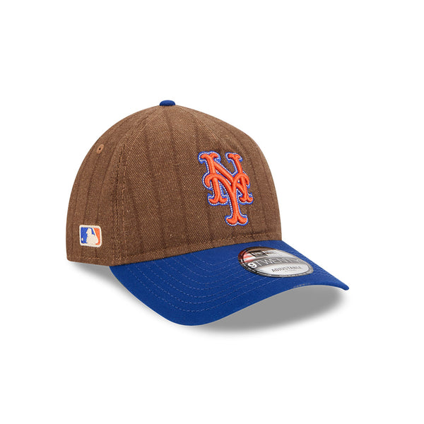 New York Mets Three Looms Wool Pinstripe 9TWENTY A-Frame™ Adjustable