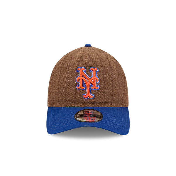 New York Mets Three Looms Wool Pinstripe 9TWENTY A-Frame™ Adjustable