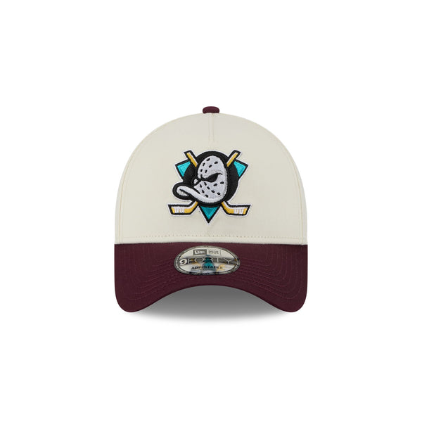 Anaheim Ducks Retro Ducks White 9FORTY A-Frame® Snapback