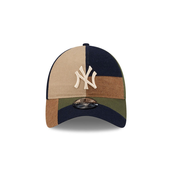 New York Yankees Three Looms Patchwork 9TWENTY Leather Strap