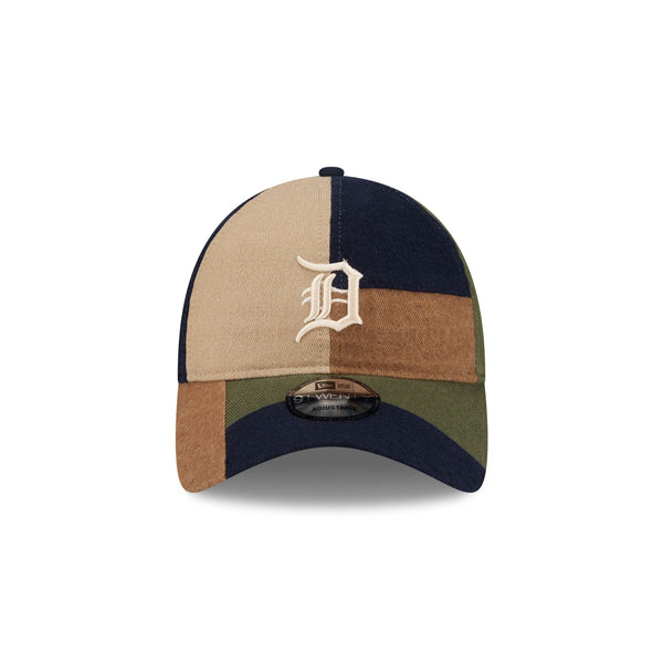 Detroit Tigers Three Looms Patchwork 9TWENTY Leather Strap