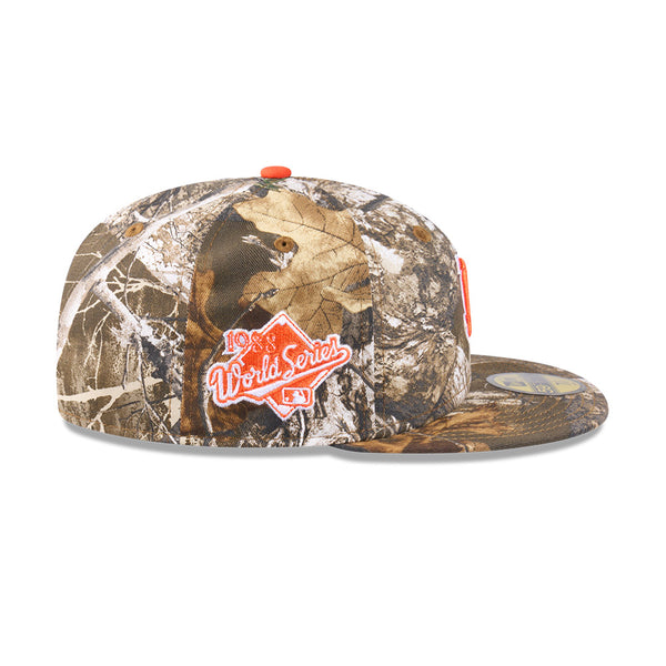 Los Angeles Dodgers RealTree Signal Orange 59FIFTY Fitted