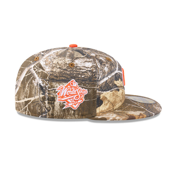 New York Yankees RealTree Signal Orange 59FIFTY Fitted