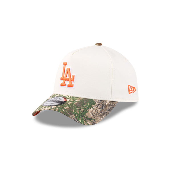 Los Angeles Dodgers RealTree Signal Orange 9FORTY A-Frame® Snapback