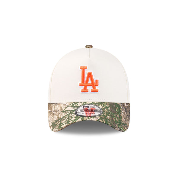 Los Angeles Dodgers RealTree Signal Orange 9FORTY A-Frame® Snapback