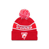 Sydney Swans Official Team Colours Beanie with Pom New Era