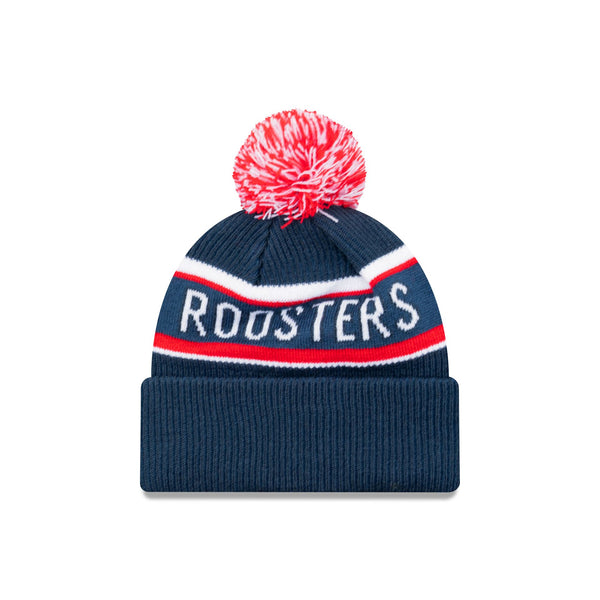 Sydney Roosters Official Team Colours Beanie with Pom