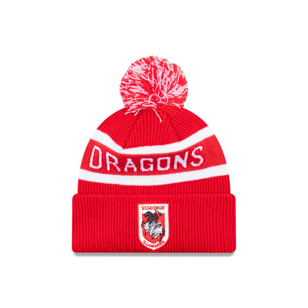 St George Illawarra Dragons Official Team Colours Beanie with Pom New Era