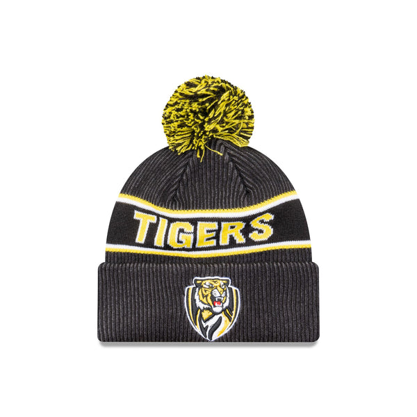 Richmond Tigers Official Team Colours Beanie with Pom New Era