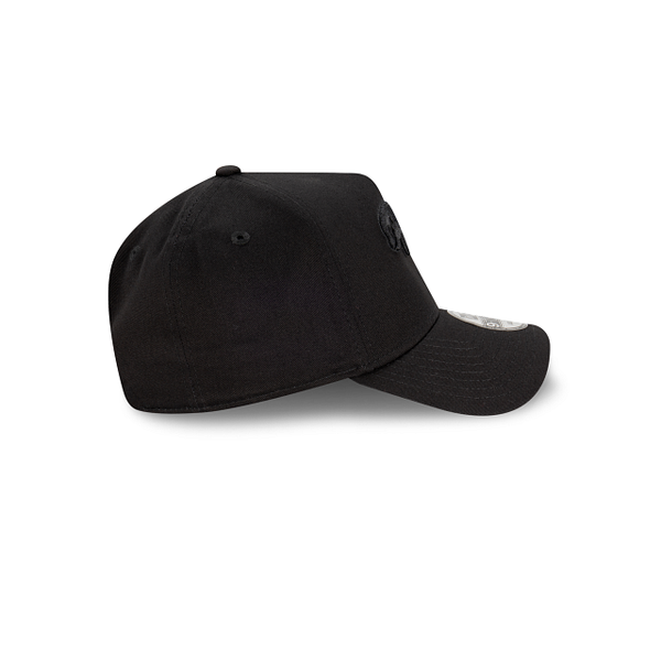 The Dolphins NRL Essentials Black on Black 9FORTY A-Frame Snapback