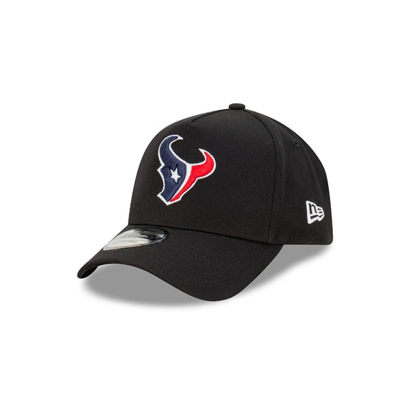 Houston Texans Black with Official Team Colours Logo 9FORTY A-Frame Snapback New Era
