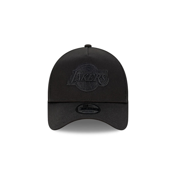 Los Angeles Lakers Black on Black 9FORTY A-Frame Snapback